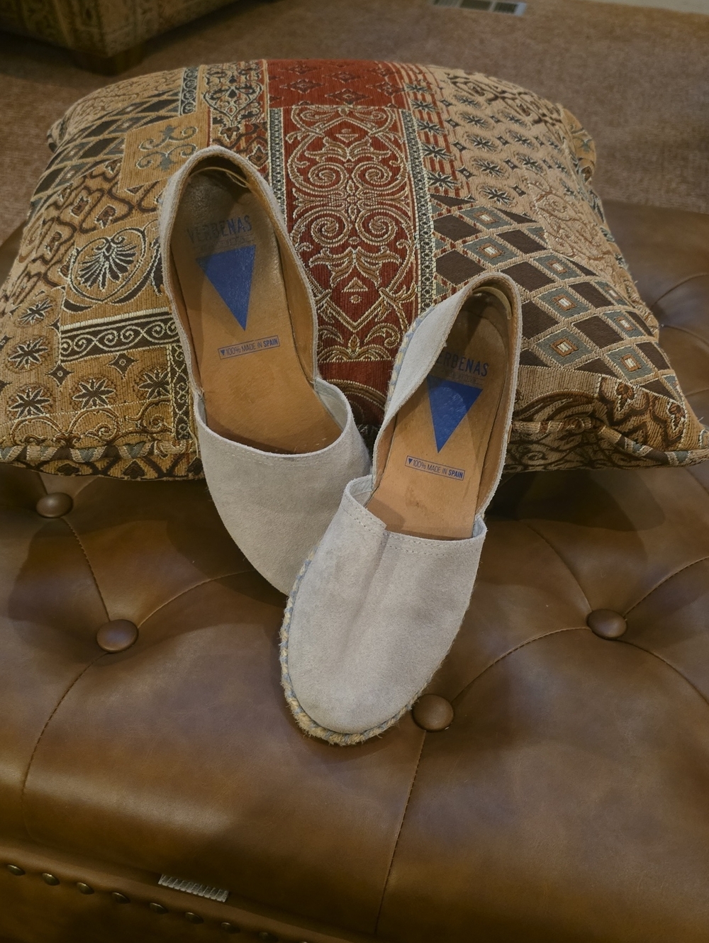 Verdena Light Tan Espadrille Slip-Ons